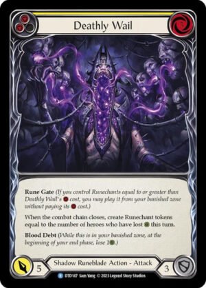 FAB TCG - DTD147 Deathly Wail (Yellow) R