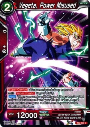 DBS TCG - TB2-006	Vegeta, Power Misused C