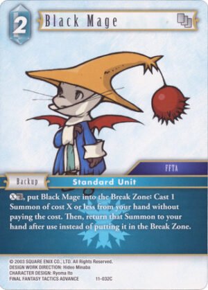FF TCG - Opus XI Collection: Soldier's Return - 11-032 C Black Mage