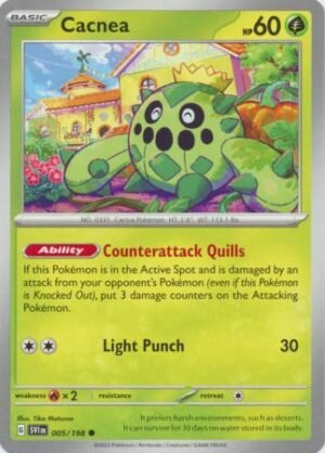 Pokemon TCG - Scarlet & Violet - 005/198 Common - Cacnea