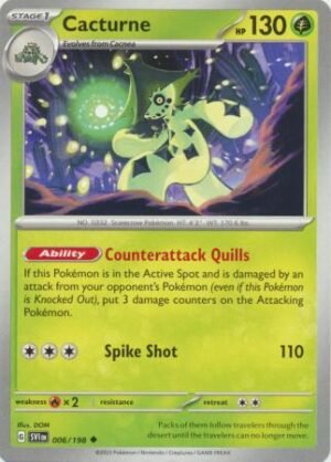 Pokemon TCG - Scarlet & Violet - 006/198 Uncommon - Cacturne