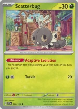 Pokemon TCG - Scarlet & Violet - 008/198 Common - Scatterbug