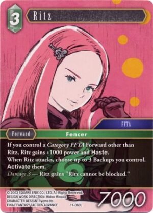 FF TCG - Opus XI Collection: Soldier's Return - 11-063 L Ritz