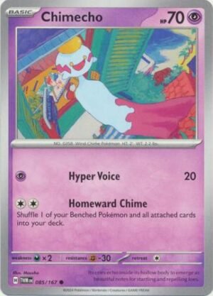 Pokemon TCG - Scarlet & Violet: Twilight Masquerade - 085/167 Common - Chimecho