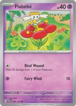 Pokemon TCG - Scarlet & Violet: Twilight Masquerade - 086/167 Common - Flabebe