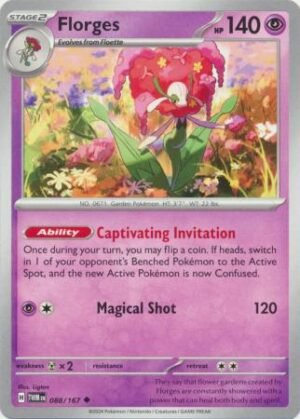 Pokemon TCG - Scarlet & Violet: Twilight Masquerade - 088/167 Uncommon - Florges