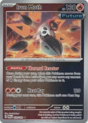 Pokemon TCG - Scarlet & Violet: Paradox Rift - 028/182 Holo Rare Reverse Holo - Iron Moth