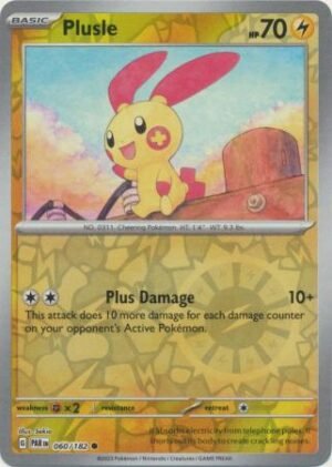 Pokemon TCG - Scarlet & Violet: Paradox Rift - 060/182 Common Reverse Holo - Plusle