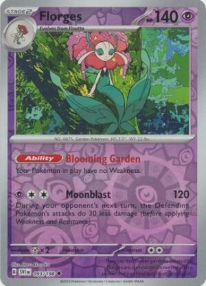 Pokemon TCG - Scarlet & Violet - 093/198 Uncommon Reverse Holo - Florges