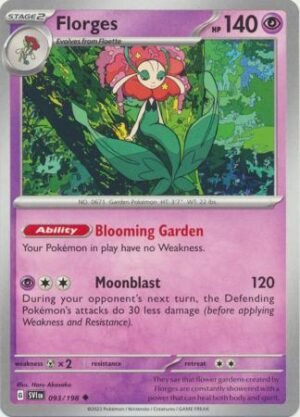 Pokemon TCG - Scarlet & Violet - 093/198 Uncommon - Florges