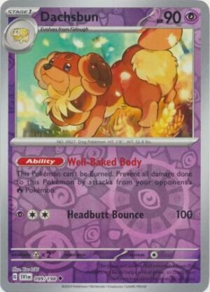 Pokemon TCG - Scarlet & Violet - 099/198 Uncommon Reverse Holo - Dachsbun