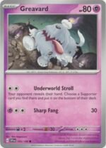 Pokemon TCG - Scarlet & Violet - 105/198 Common - Greavard