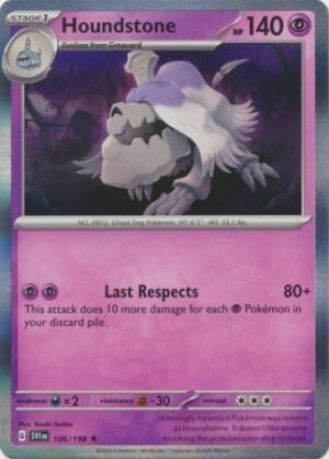 Pokemon TCG - Scarlet & Violet - 106/198 Holo Rare - Houndstone