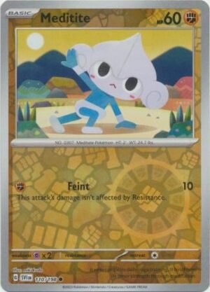 Pokemon TCG - Scarlet & Violet - 110/198 Common Reverse Holo - Meditite