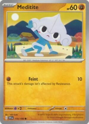 Pokemon TCG - Scarlet & Violet - 110/198 Common - Meditite
