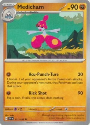 Pokemon TCG - Scarlet & Violet - 111/198 Uncommon - Medicham