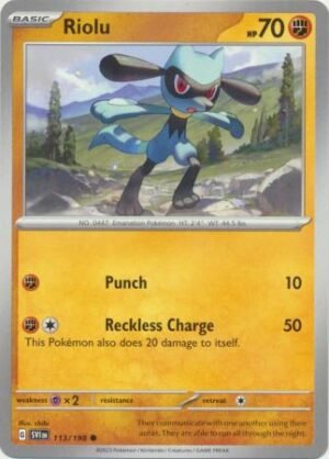 Pokemon TCG - Scarlet & Violet - 113/198 Common - Riolu