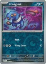 Pokemon TCG - Scarlet & Violet - 130/198 Common Reverse Holo - Croagunk
