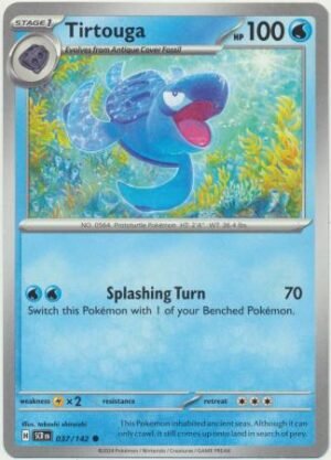 Pokemon TCG - Scarlet & Violet: Stellar Crown - 037/142 Common- Tirtouga