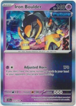 Pokemon TCG - Scarlet & Violet: Stellar Crown - 071/142 Holo Rare - Iron Boulder