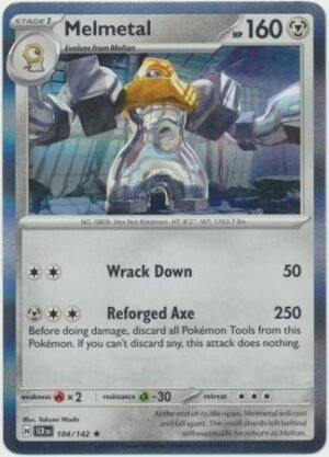 Pokemon TCG - Scarlet & Violet: Stellar Crown - 104/142 Holo Rare - Meltan