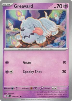 Pokemon TCG - Scarlet & Violet: Obsidian Flames - 099/197 Common - Greavard