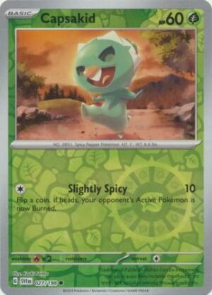 Pokemon TCG - Scarlet & Violet - 027/198 Common Reverse Holo - Capsakid