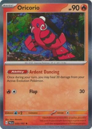 Pokemon TCG - Scarlet & Violet: Paldea Evolved - 033/193 Holo Rare - Oricorio