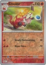 Pokemon TCG - Scarlet & Violet: Paldea Evolved - 036/193 Uncommon Reverse Holo - Crocalor