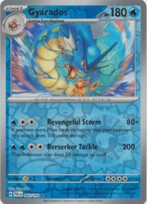 Pokemon TCG - Scarlet & Violet: Paldea Evolved - 043/193 Holo Rare Reverse Holo - Gyarados