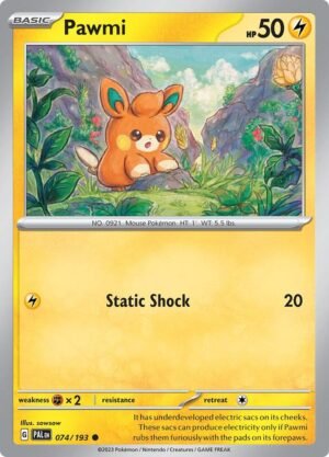 Pokemon TCG - Scarlet & Violet: Paldea Evolved - 074/193 Common - Pawmi