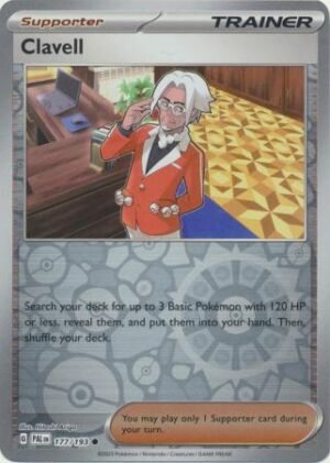 Pokemon TCG - Scarlet & Violet: Paldea Evolved - 177/193 Common Reverse Holo - Clavell