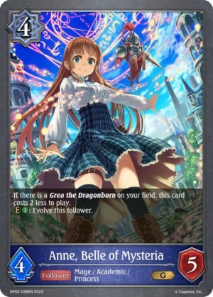 SHADOWVERSE EVOLVE - BP02-038EN Anne, Belle of Mysteria G