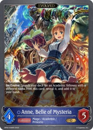 SHADOWVERSE EVOLVE - BP02-039EN Anne, Belle of Mysteria (Evolved) G