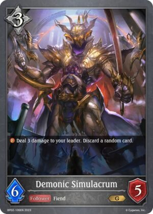 SHADOWVERSE EVOLVE - BP02-106EN Demonic Simulacrum G