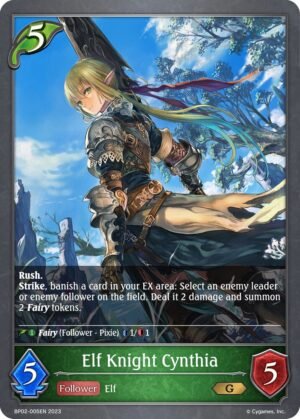 SHADOWVERSE EVOLVE - BP02-005EN Elf Knight Cynthia G