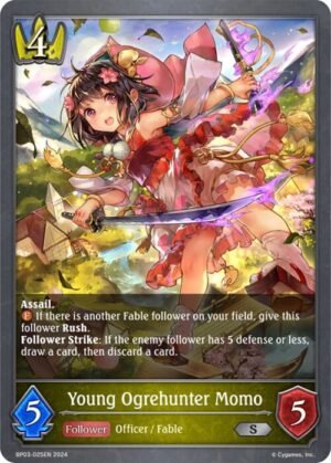SHADOWVERSE EVOLVE - BP03-025EN Young Ogrehunter Momo S
