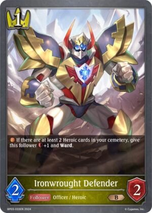 SHADOWVERSE EVOLVE - BP03-033EN Ironwrought Defender B
