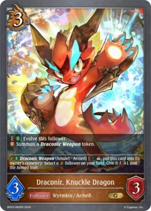 SHADOWVERSE EVOLVE - BP03-060EN Draconir, Knuckle Dragon G