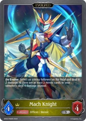 SHADOWVERSE EVOLVE - BP03-P09EN Mach Knight (Evolved) S (Foil)