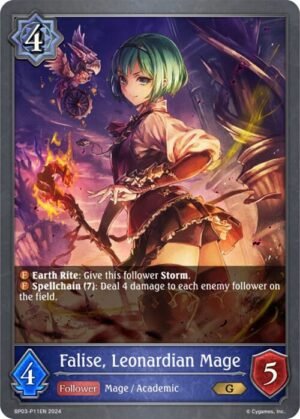 SHADOWVERSE EVOLVE - BP03-P11EN Falise, Leonardian Mage G (Foil)