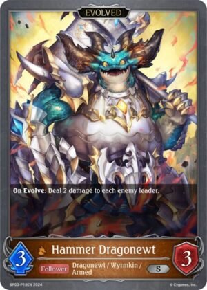 SHADOWVERSE EVOLVE - BP03-P18EN Hammer Dragonewt (Evolved) S (Foil)