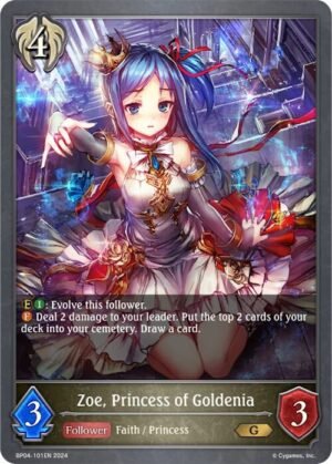 SHADOWVERSE EVOLVE - BP04-101EN Zoe, Princess of Goldenia G