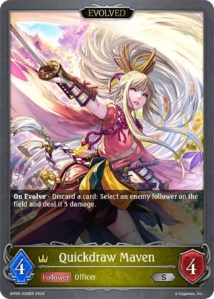 SHADOWVERSE EVOLVE - BP06-026EN Quickdraw Maven S