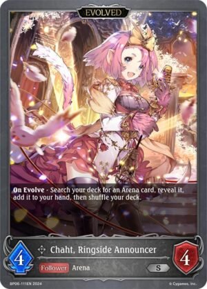 SHADOWVERSE EVOLVE - BP06-110EN Chaht, Ringside Announcer S (Evolved)