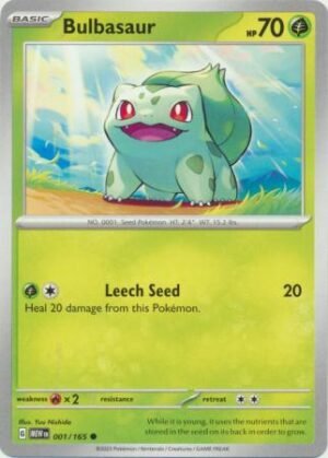 Pokemon TCG - Scarlet & Violet 151 - 001/165 Common - Bulbasaur