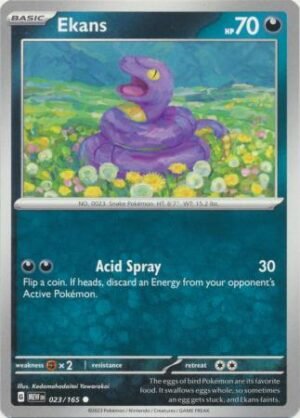 Pokemon TCG - Scarlet & Violet 151 - 023/165 Common - Ekans