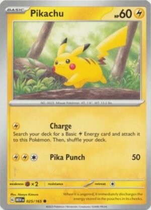 Pokemon TCG - Scarlet & Violet 151 - 025/165 Common - Pikachu