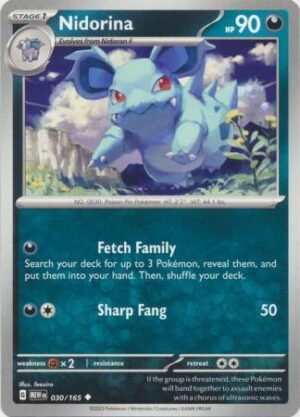 Pokemon TCG - Scarlet & Violet 151 - 030/165 Uncommon - Nidorina