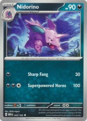 Pokemon TCG - Scarlet & Violet 151 - 033/165 Uncommon - Nidorino